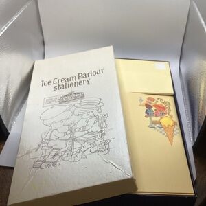 Ice Cream Parlour Vtg Stationery Set